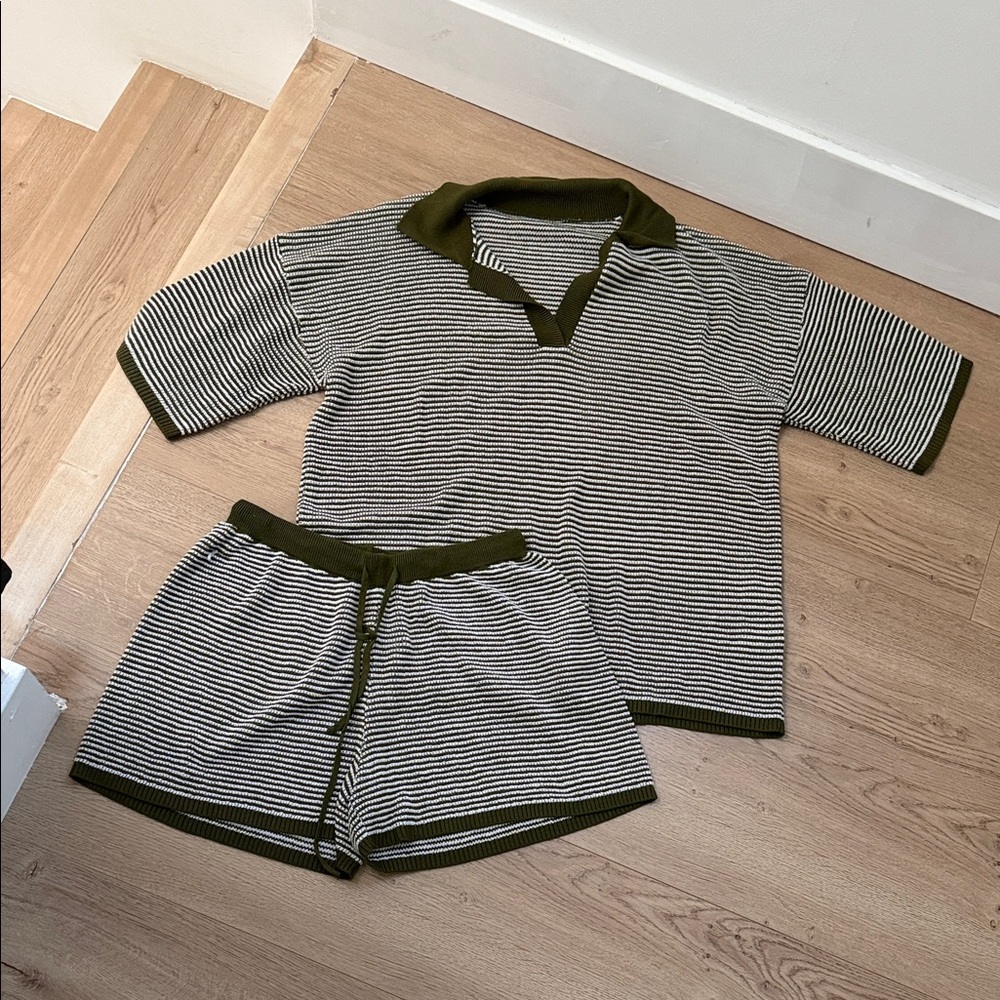 Striped knit Lounge set